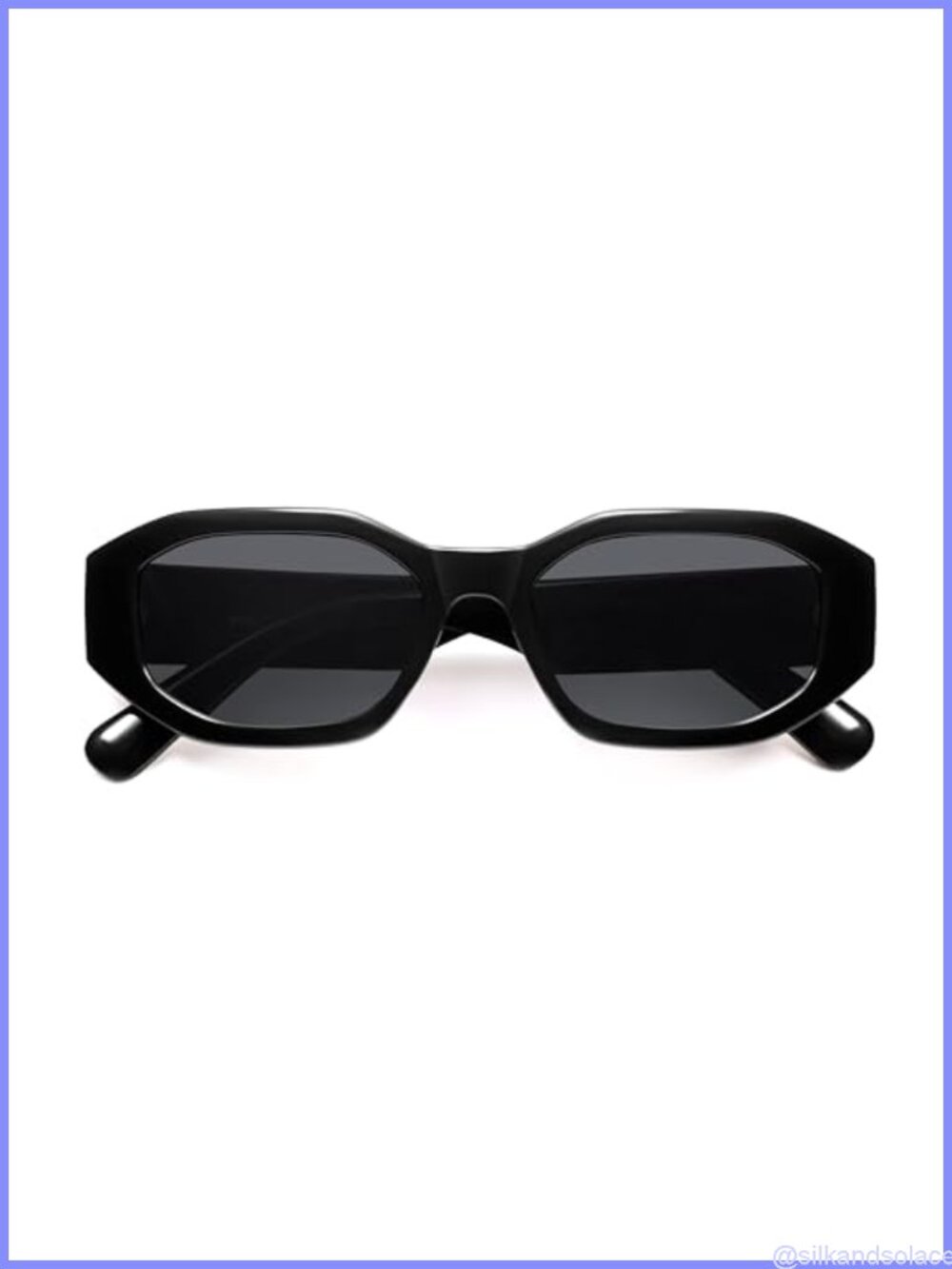 Polarized Hexagon Sunglasses Retro 90s Square Frame UV400 Unisex